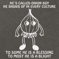 He’S Called Onion Boy He Shows Up In Every Culture Cotton Canvas Backpack