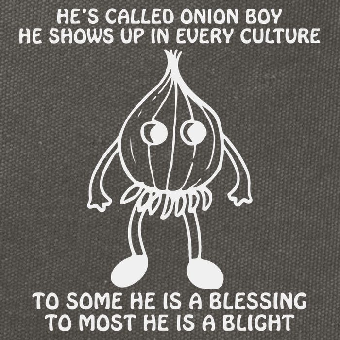 He’S Called Onion Boy He Shows Up In Every Culture Cotton Canvas Backpack