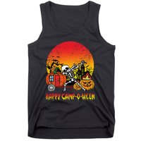 Happy Camp O Ween Halloween Costume Camping Pun Camper Tank Top