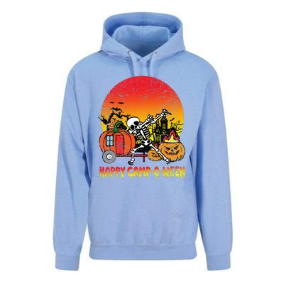 Happy Camp O Ween Halloween Costume Camping Pun Camper Unisex Surf Hoodie