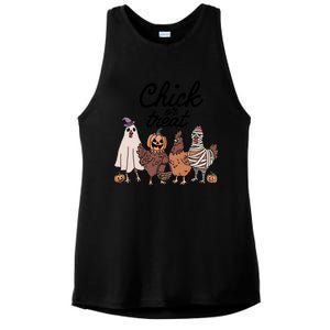 Halloween Chick Or Treat Funny Chicken Lover Ladies PosiCharge Tri-Blend Wicking Tank