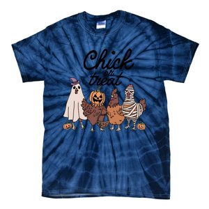 Halloween Chick Or Treat Funny Chicken Lover Tie-Dye T-Shirt