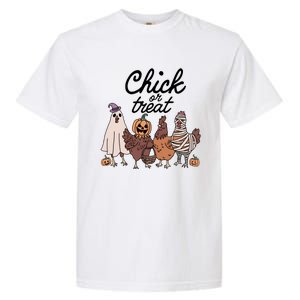 Halloween Chick Or Treat Funny Chicken Lover Garment-Dyed Heavyweight T-Shirt