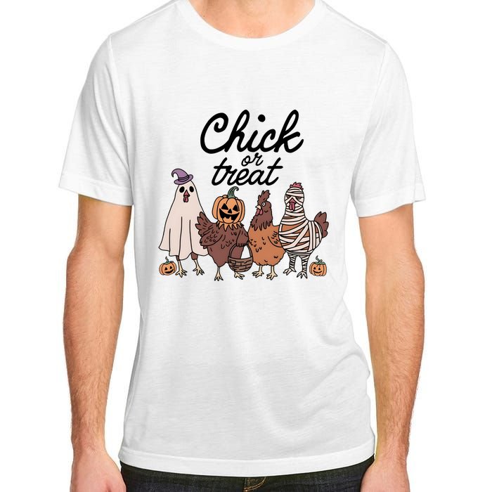 Halloween Chick Or Treat Funny Chicken Lover Adult ChromaSoft Performance T-Shirt