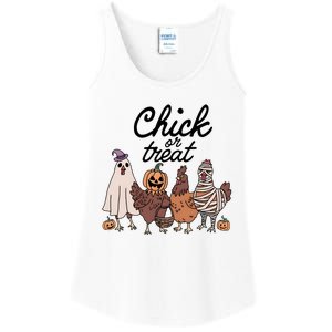 Halloween Chick Or Treat Funny Chicken Lover Ladies Essential Tank