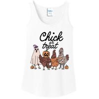 Halloween Chick Or Treat Funny Chicken Lover Ladies Essential Tank