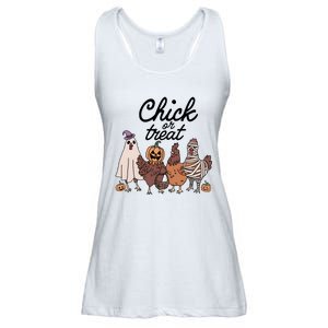 Halloween Chick Or Treat Funny Chicken Lover Ladies Essential Flowy Tank