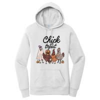 Halloween Chick Or Treat Funny Chicken Lover Women's Pullover Hoodie