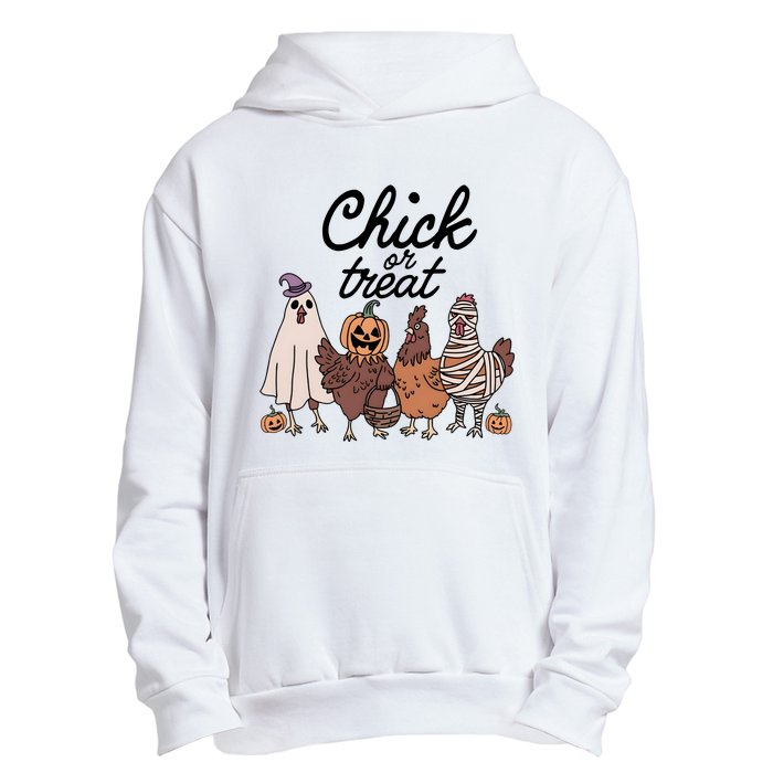 Halloween Chick Or Treat Funny Chicken Lover Urban Pullover Hoodie