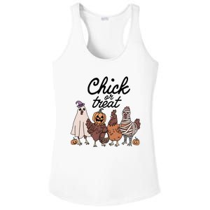 Halloween Chick Or Treat Funny Chicken Lover Ladies PosiCharge Competitor Racerback Tank