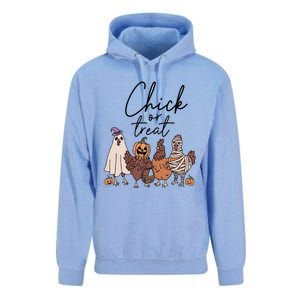 Halloween Chick Or Treat Halloween Chicken Halloween Funny Chicken Unisex Surf Hoodie