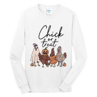 Halloween Chick Or Treat Halloween Chicken Halloween Funny Chicken Tall Long Sleeve T-Shirt