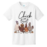 Halloween Chick Or Treat Halloween Chicken Halloween Funny Chicken Kids T-Shirt