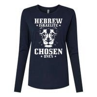 Hebrew Chosen Ones Israel Lion Of Judah Womens Cotton Relaxed Long Sleeve T-Shirt