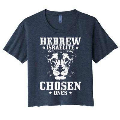 Hebrew Chosen Ones Israel Lion Of Judah Women's Crop Top Tee