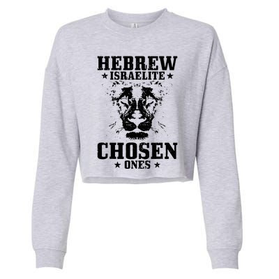 Hebrew Chosen Ones Israel Lion Of Judah Cropped Pullover Crew