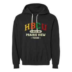 Hbcu Class Of 2024 Prairie View Texas Pride Garment-Dyed Fleece Hoodie