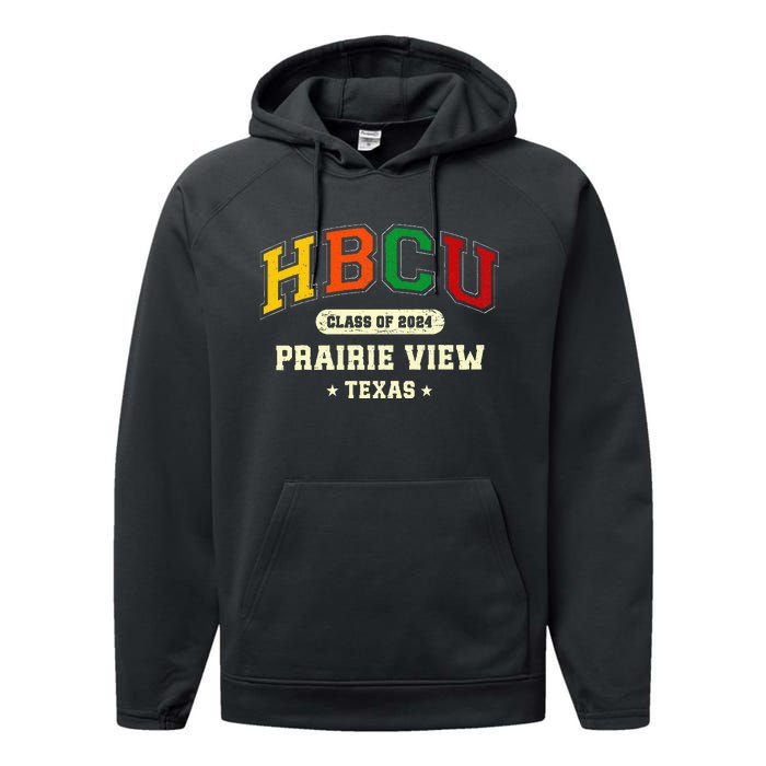 Hbcu Class Of 2024 Prairie View Texas Pride Performance Fleece Hoodie