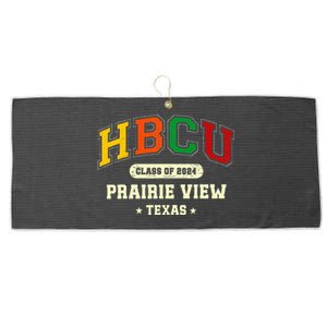 Hbcu Class Of 2024 Prairie View Texas Pride Large Microfiber Waffle Golf Towel