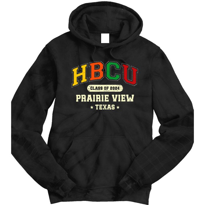 Hbcu Class Of 2024 Prairie View Texas Pride Tie Dye Hoodie