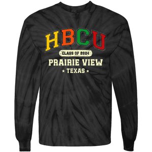 Hbcu Class Of 2024 Prairie View Texas Pride Tie-Dye Long Sleeve Shirt