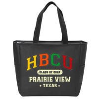 Hbcu Class Of 2024 Prairie View Texas Pride Zip Tote Bag