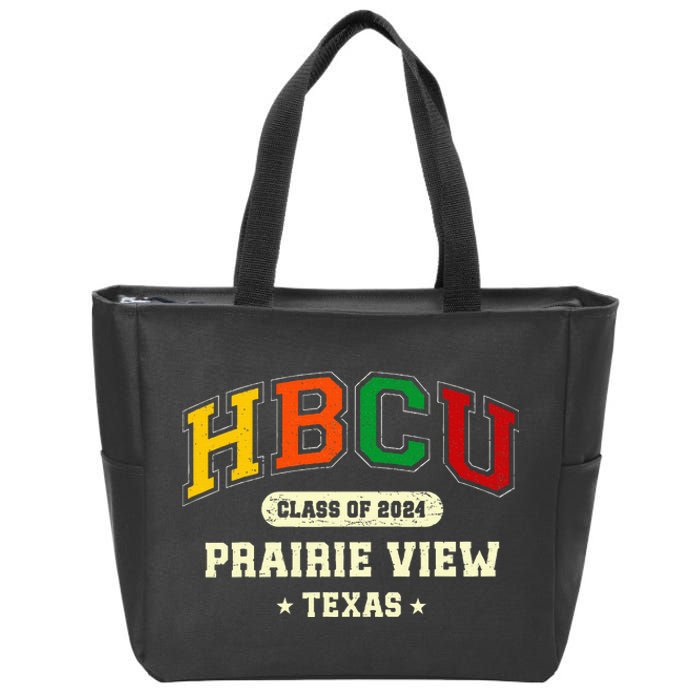 Hbcu Class Of 2024 Prairie View Texas Pride Zip Tote Bag