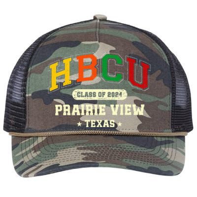 Hbcu Class Of 2024 Prairie View Texas Pride Retro Rope Trucker Hat Cap