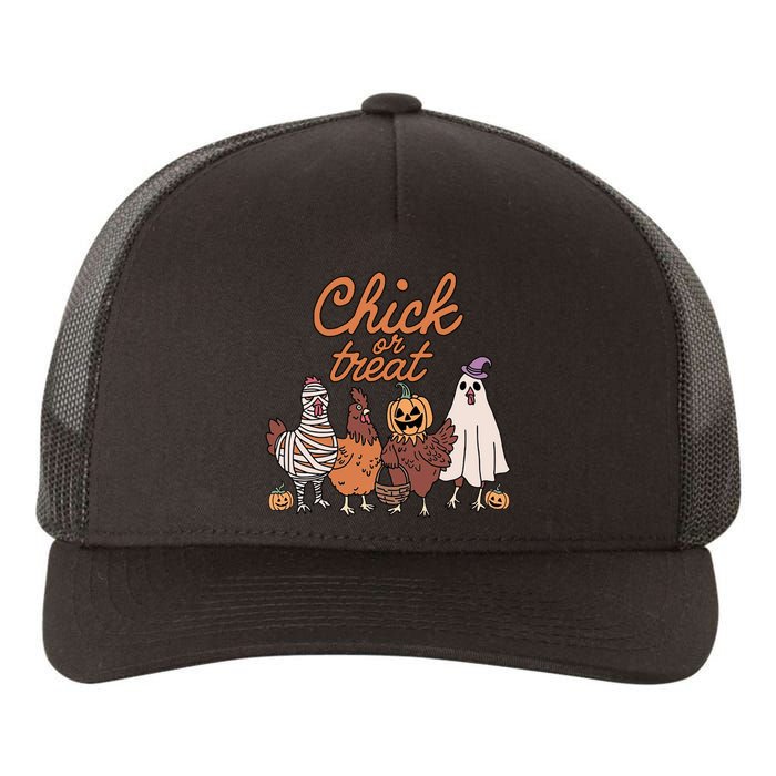 Halloween Chick Or Treat Halloween Chicken Yupoong Adult 5-Panel Trucker Hat