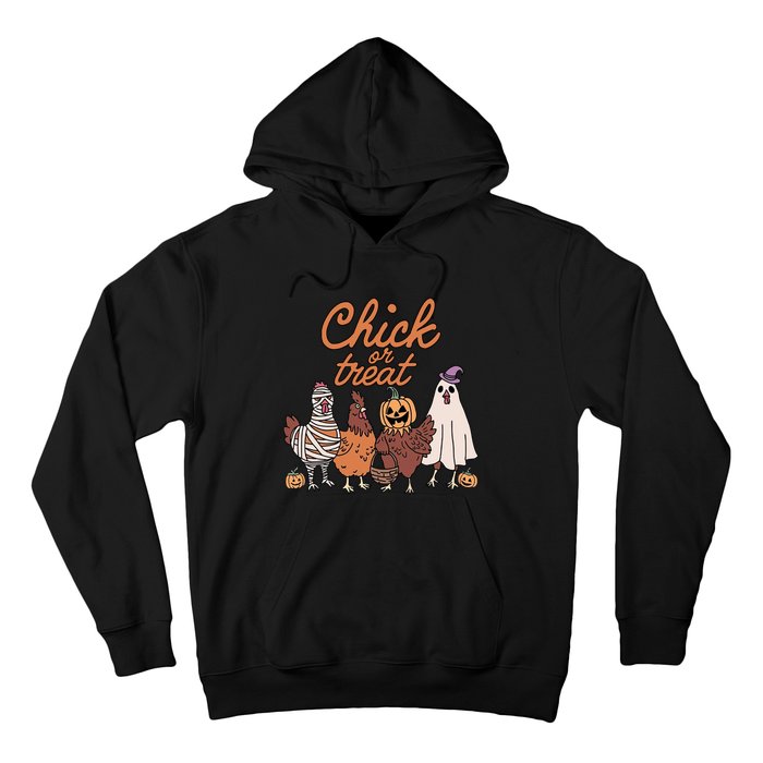 Halloween Chick Or Treat Halloween Chicken Hoodie