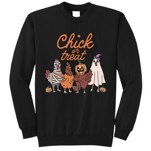 Halloween Chick Or Treat Halloween Chicken Sweatshirt