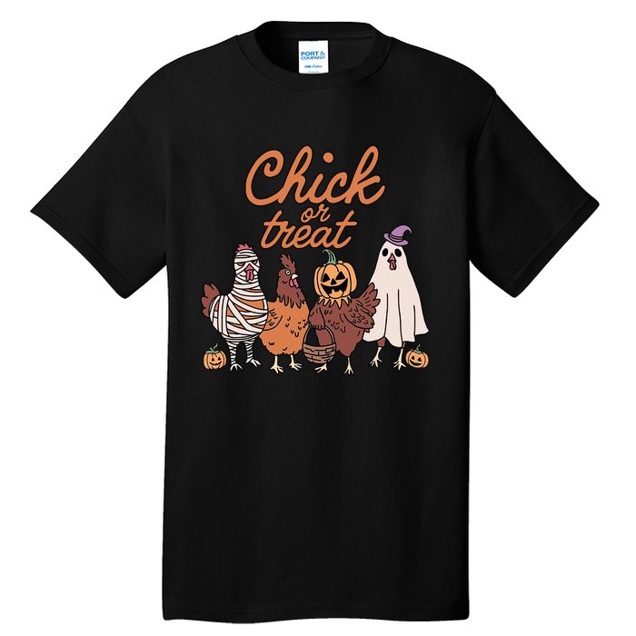 Halloween Chick Or Treat Halloween Chicken Tall T-Shirt