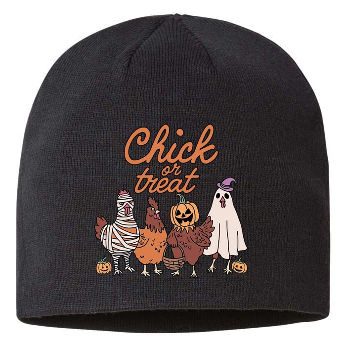 Halloween Chick Or Treat Halloween Chicken Sustainable Beanie