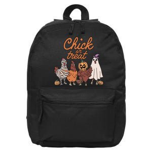 Halloween Chick Or Treat Halloween Chicken 16 in Basic Backpack