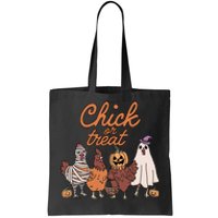 Halloween Chick Or Treat Halloween Chicken Tote Bag