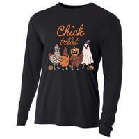 Halloween Chick Or Treat Halloween Chicken Cooling Performance Long Sleeve Crew