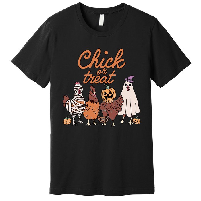 Halloween Chick Or Treat Halloween Chicken Premium T-Shirt