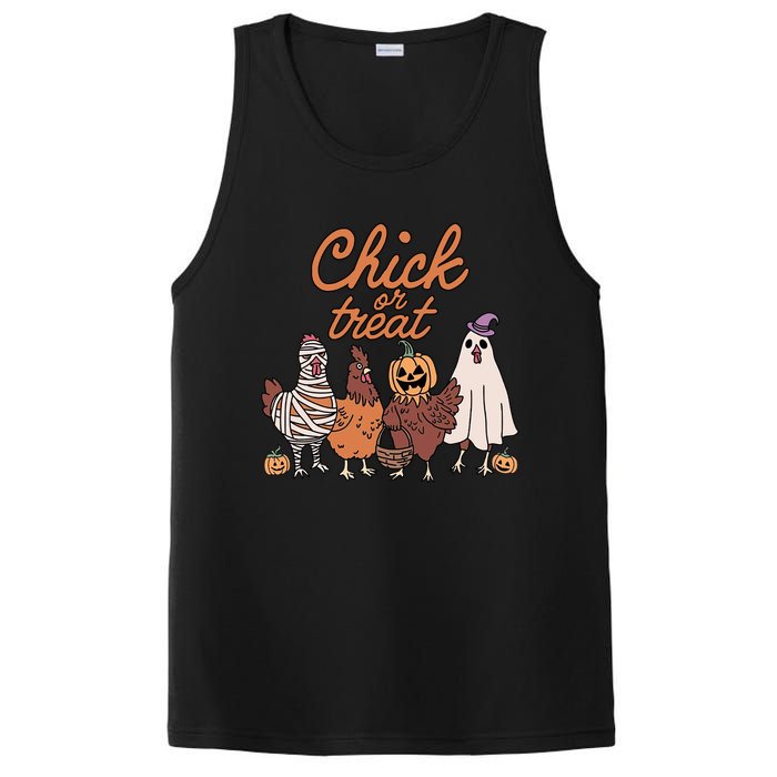 Halloween Chick Or Treat Halloween Chicken PosiCharge Competitor Tank