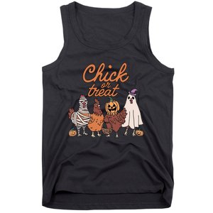 Halloween Chick Or Treat Halloween Chicken Tank Top