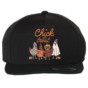 Halloween Chick Or Treat Halloween Chicken Wool Snapback Cap