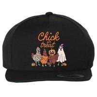 Halloween Chick Or Treat Halloween Chicken Wool Snapback Cap