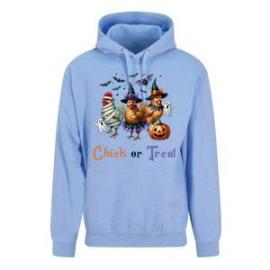 Halloween Chick Or Treat Pumpkins Chickens Farmer Funny Unisex Surf Hoodie