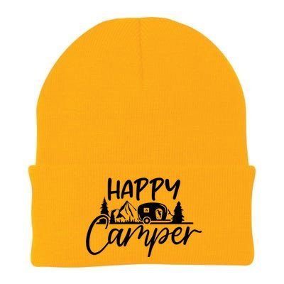 Happy Camper Outdoors Nature Knit Cap Winter Beanie