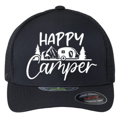 Happy Camper Outdoors Nature Flexfit Unipanel Trucker Cap