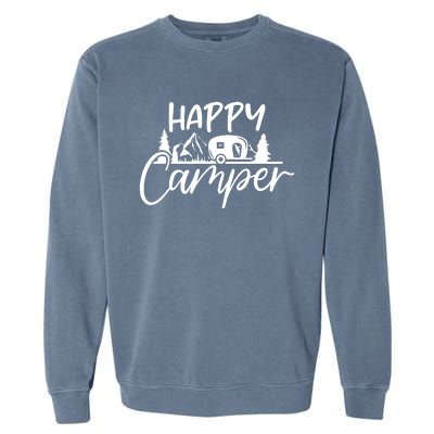 Happy Camper Outdoors Nature Garment-Dyed Sweatshirt