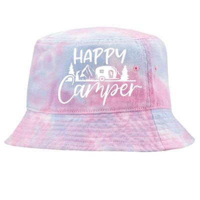 Happy Camper Outdoors Nature Tie-Dyed Bucket Hat