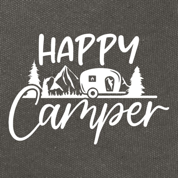 Happy Camper Outdoors Nature Cotton Canvas Backpack