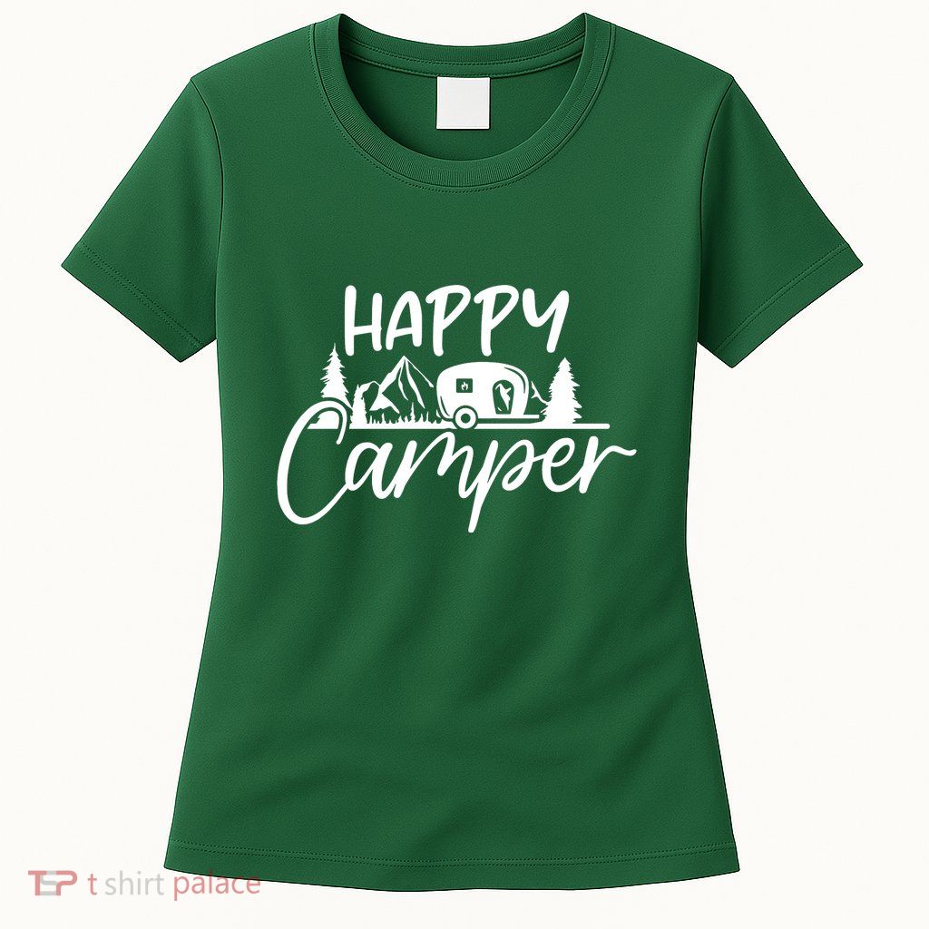 Happy Camper Outdoors Nature Women's T-Shirt