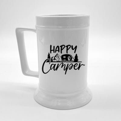 Happy Camper Outdoors Nature Beer Stein