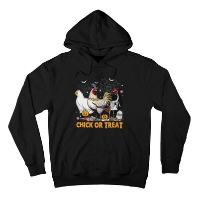 Halloween Chicken Pumpkin Chick Or Treat Spooky Season Hoodie